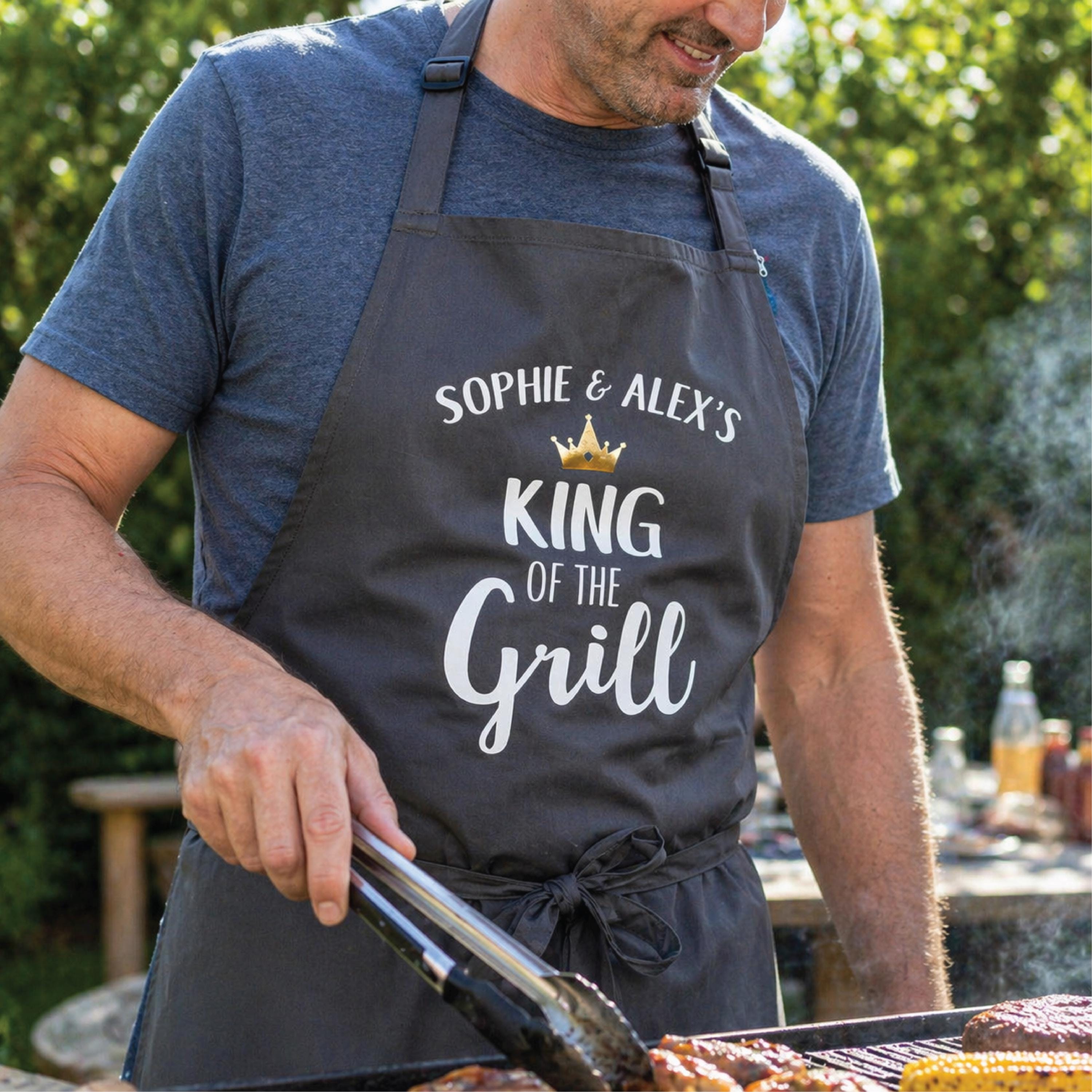Personalised Daddy King Of The Grill Apron