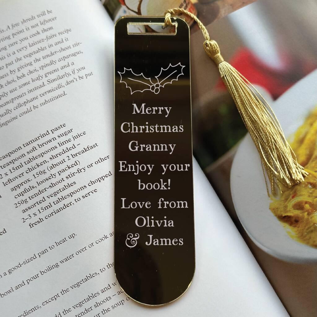 Personalised Christmas Bookmark