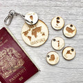 Personalised Travel Token Keyring