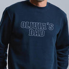 Personalised Varsity Kids Dad Jumper