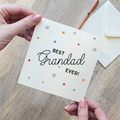 Best Grandad Ever Star Card