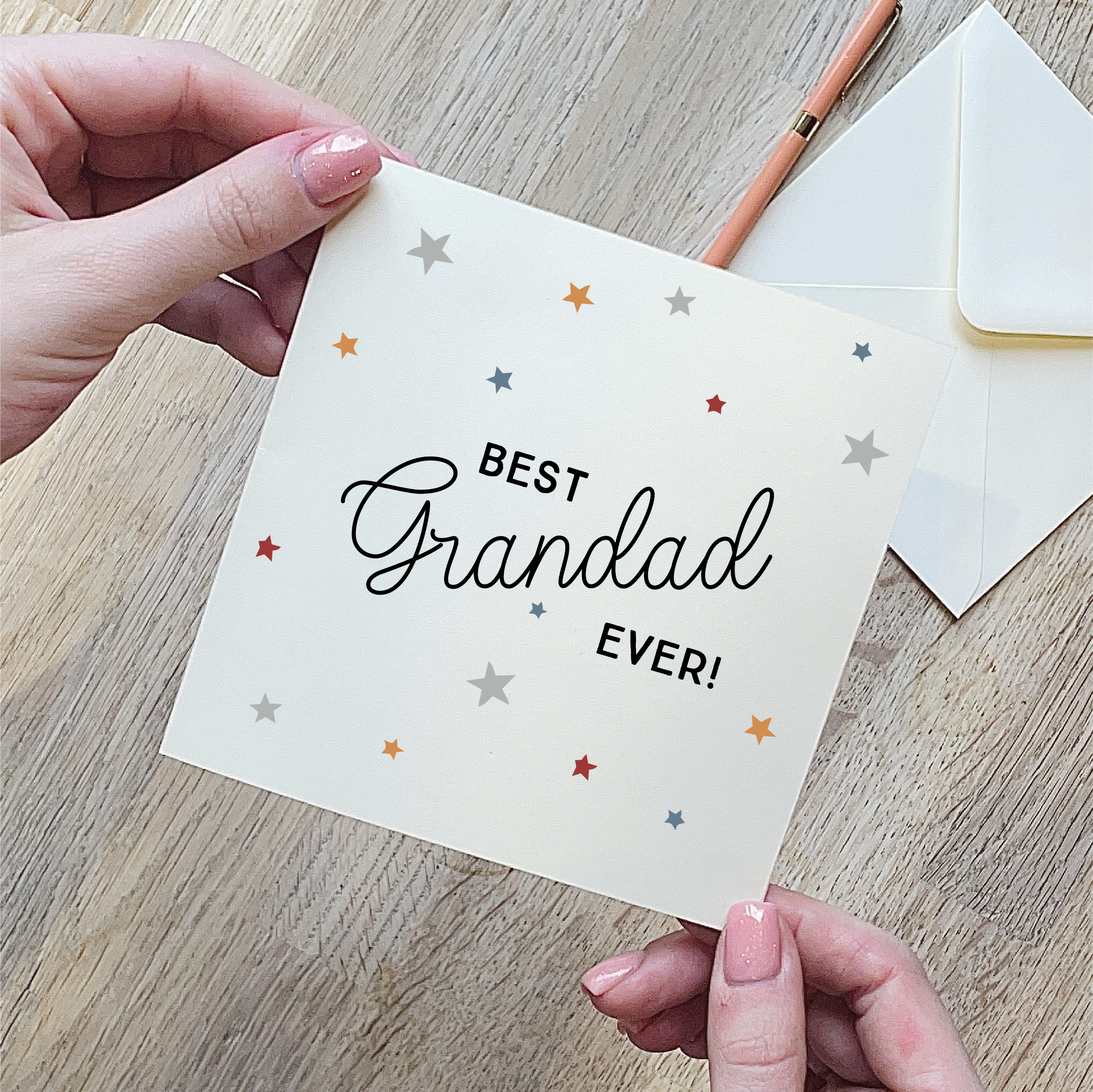 Best Grandad Ever Star Card