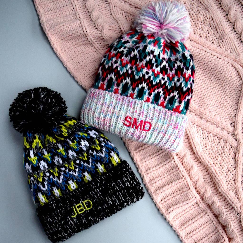 Personalised Knitted Ski Snow Hat