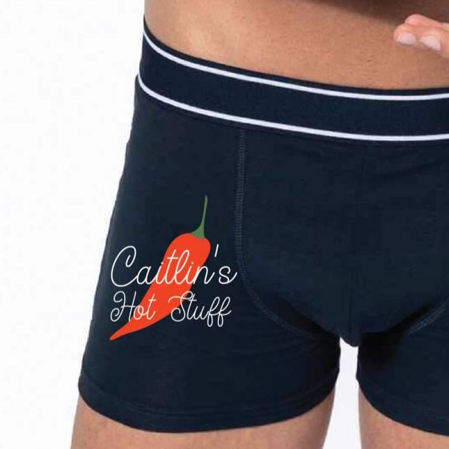 Personalised Hot Stuff Valentine's Underwear