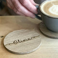 Personalised Wooden Name Coaster