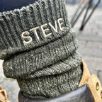Personalised Men's Walking Boot Socks