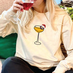 Personalised Santa Hat Pornstar Martini Christmas Jumper