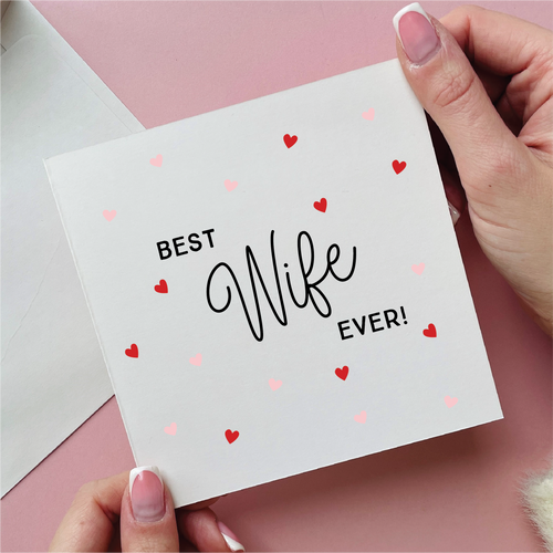 Best Wife Ever! Hearts Card