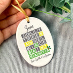 Personalised Wordle Christmas Decoration