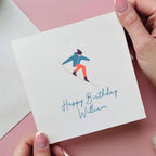 Personalised Snowboarding Birthday Card