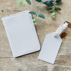 Personalised Champagne Bow Honeymoon Passport And Luggage Tag