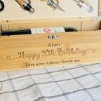 Personalised 50th Birthday Wine Bottle Gift Set
