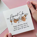 Personalised Aperol Ski Birthday Card