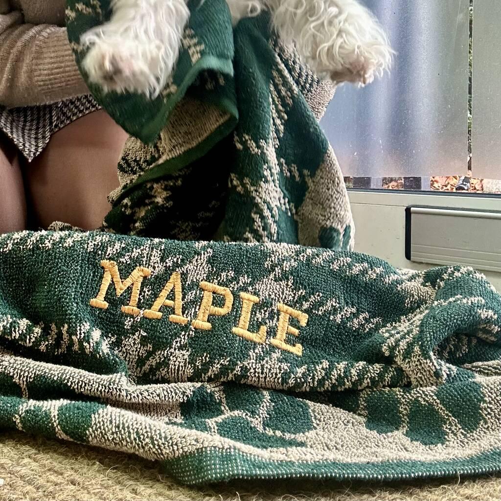 Personalised Jumbo Dog Towel