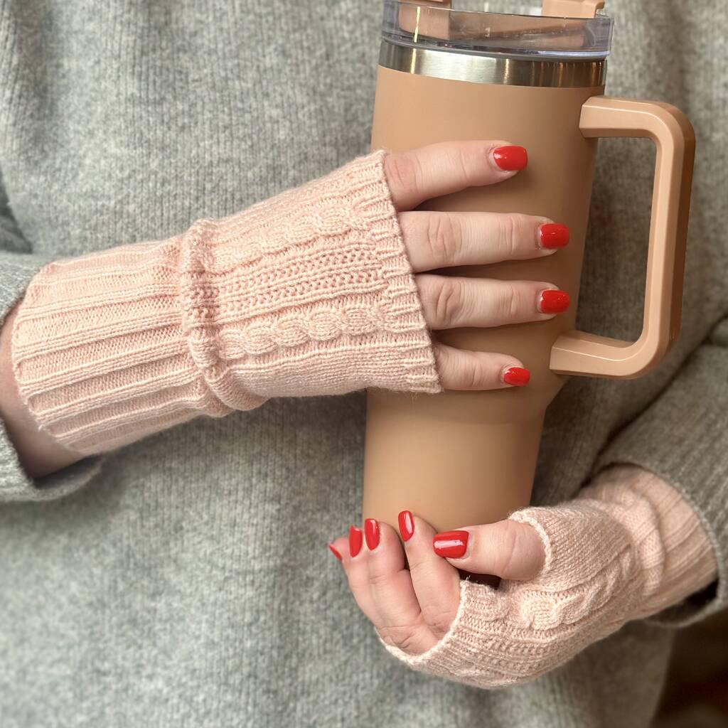 Personalised Knitted Fingerless Gloves