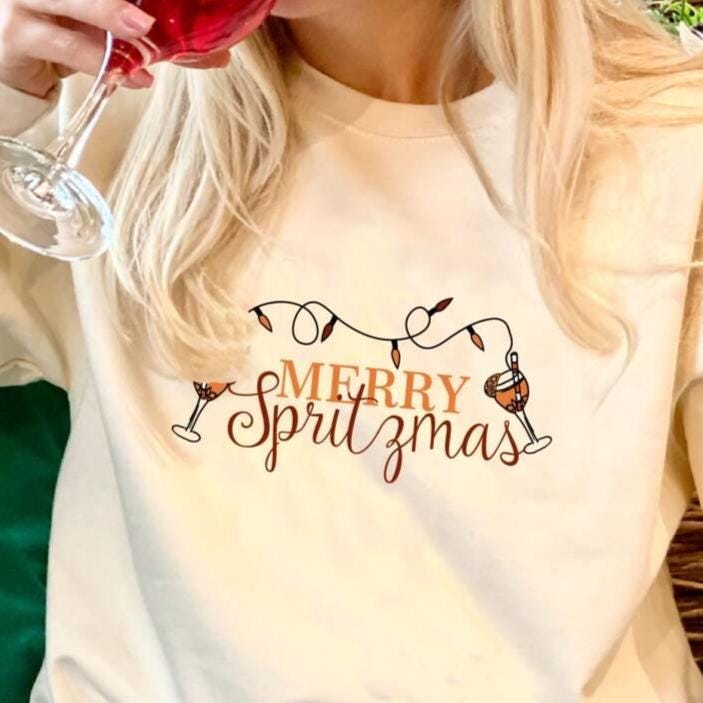 Merry Spritzmas Aperol Spritz Christmas Jumper