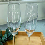 Personalised Birthday Bubbles Champagne Flute