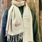 Personalised Skiing Initial Scarf