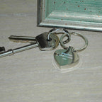 Personalised Silver Heart Key Ring