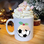 Christmas Pudding Football Christmas Mug