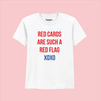 Red Cards Red Flags England Football Baby Tee T Shirt