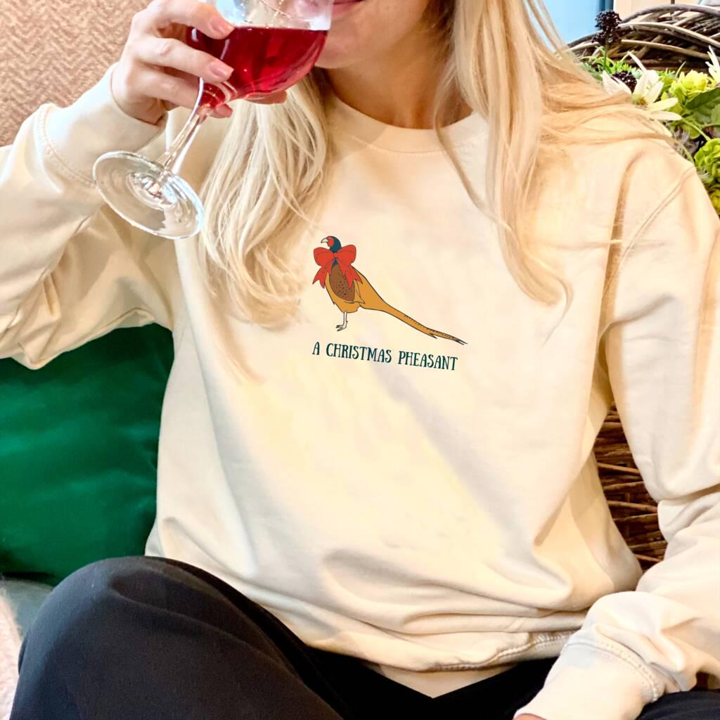 Personalised Christmas Pheasant Jumper