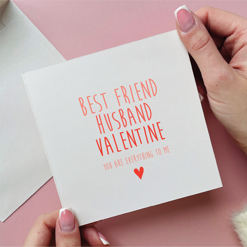 Best Friend Husband Valentines Card