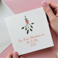 Mistletoe First Christmas Married Card