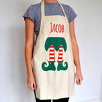 Personalised Kids Elf Christmas Apron
