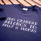 Personalized Grandad T-Shirt: Grandkids Names, Father's Day Gift
