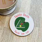 Personalised Snooker Or Pool Dad Coaster