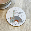 Personalised First Father's Day Giraffe Coaster