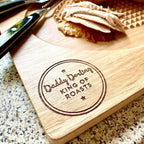 Personalised Daddy King Of The Roasts Premium Carving Board