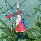 Personalised 18th Hole Santa Golf Bauble