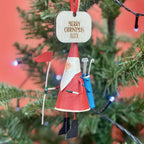 Personalised 18th Hole Santa Golf Bauble