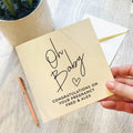 Oh Baby Pregnancy Congratulations Card