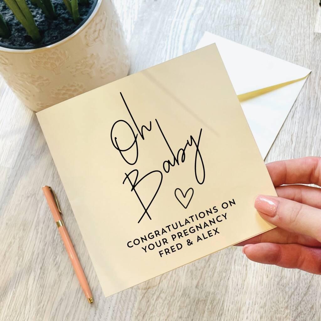 Oh Baby Pregnancy Congratulations Card