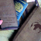 Personalised Daddy's Travel Wallet With Secret Message