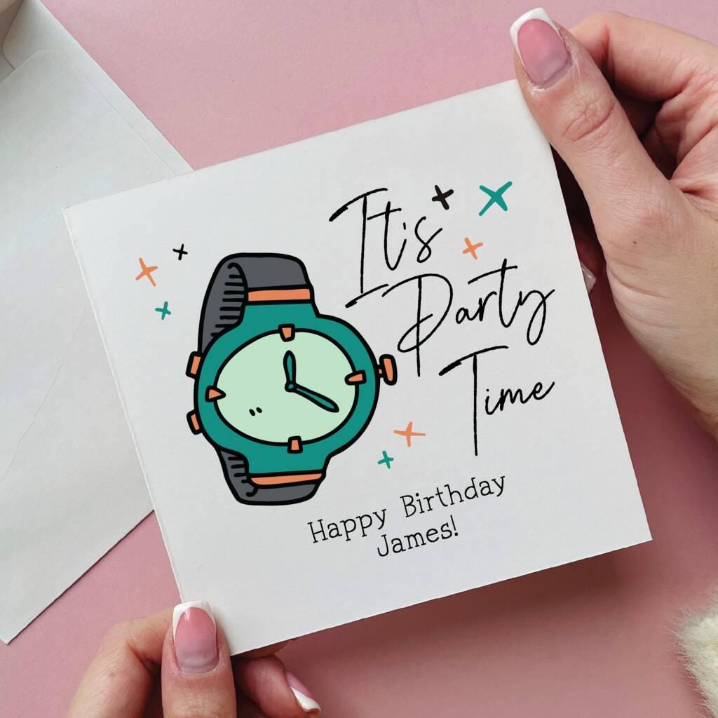 It's Party Time Happy Birthday Card