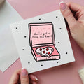 Personalised Pizza My Heart Valentine's Card