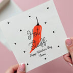 Personalised Hot Stuff Valentine's Card