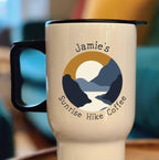 Personalised Sunrise Hike Coffee Travel Mug