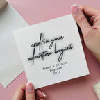 And So Your Adventure Begins Engagement Card