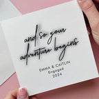 And So Your Adventure Begins Engagement Card