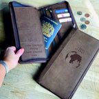 Personalised Daddy's Travel Wallet With Secret Message