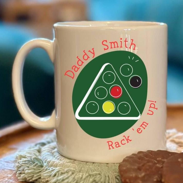 Personalised Snooker Or Pool Dad Mug