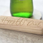 Personalised Wooden 60th Birthday Bottle Opener