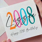 Personalised Birth Year 18th Birthday Card