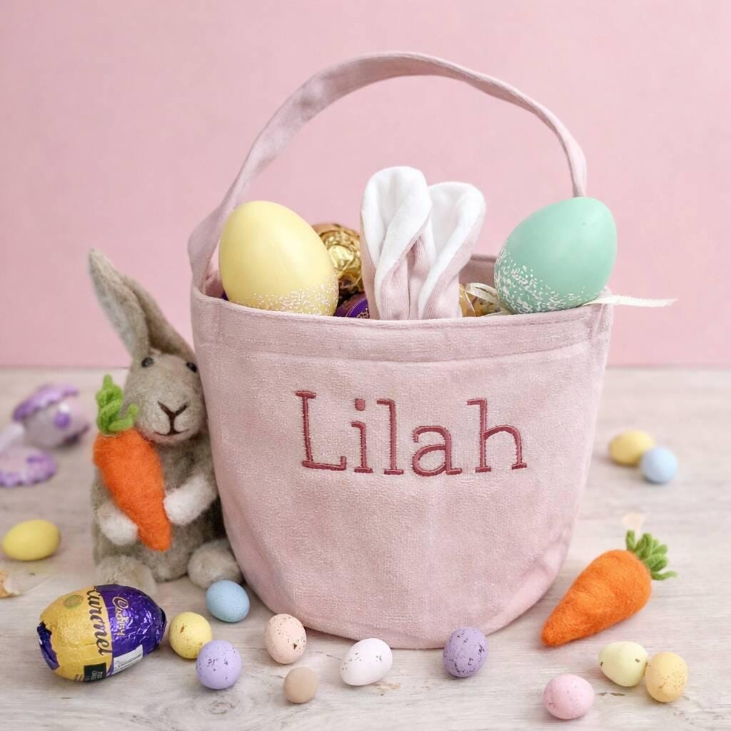 Personalised Easter Bunny Bag For Egg Hunts