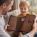 Personalised Daddy's Travel Wallet With Secret Message